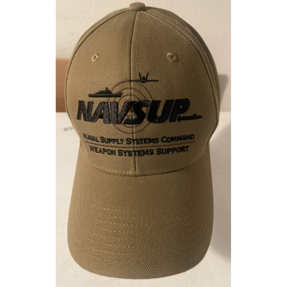 NAVSUP The Corps United States Beige Snapback Hat Cap One Size